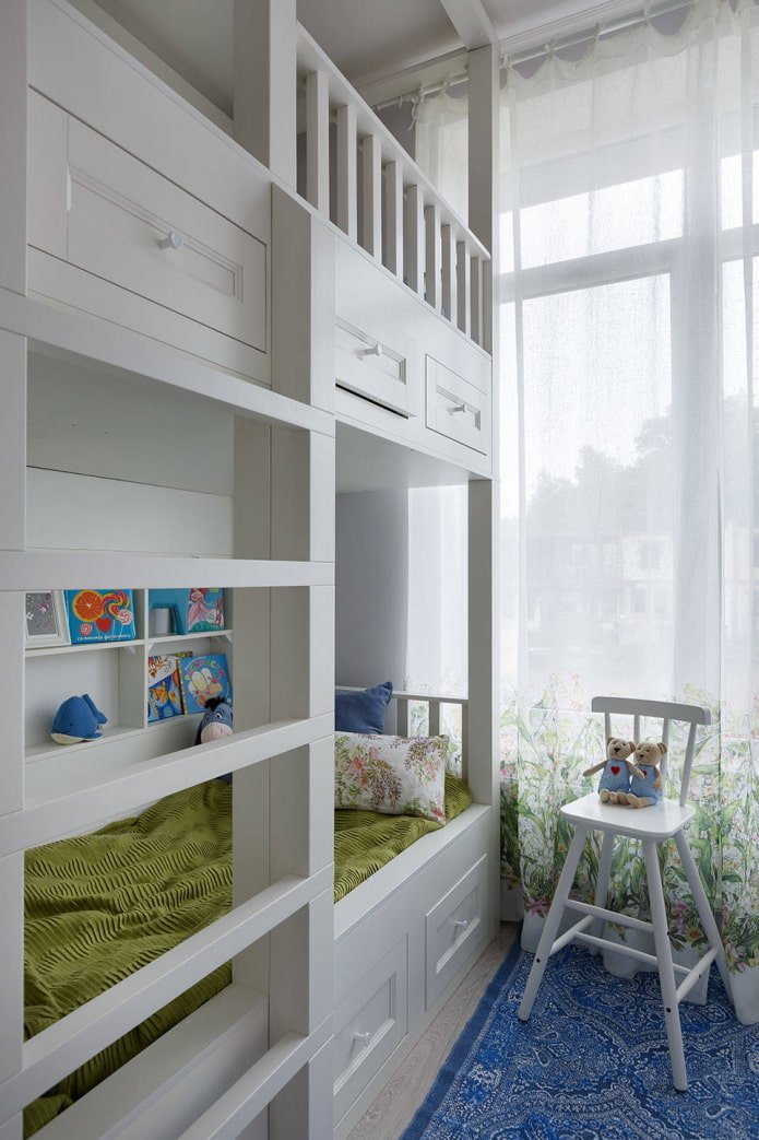 Cama con cerradura para dos niños