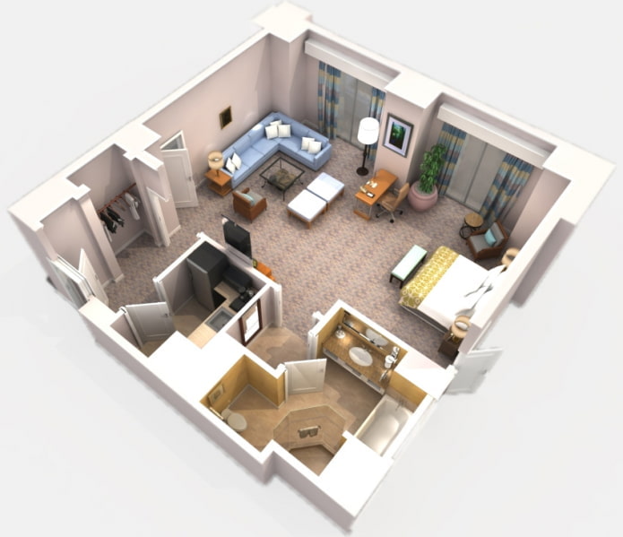 Estudio de 38 m²