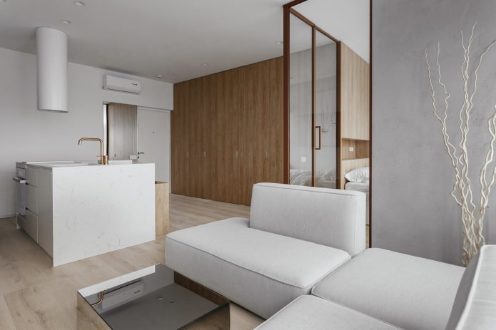 Apartamento de 40 metros cuadrados en estilo minimalista