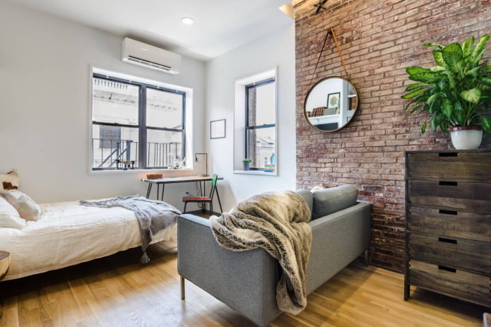 Apartamento de 40 metros cuadrados en estilo loft