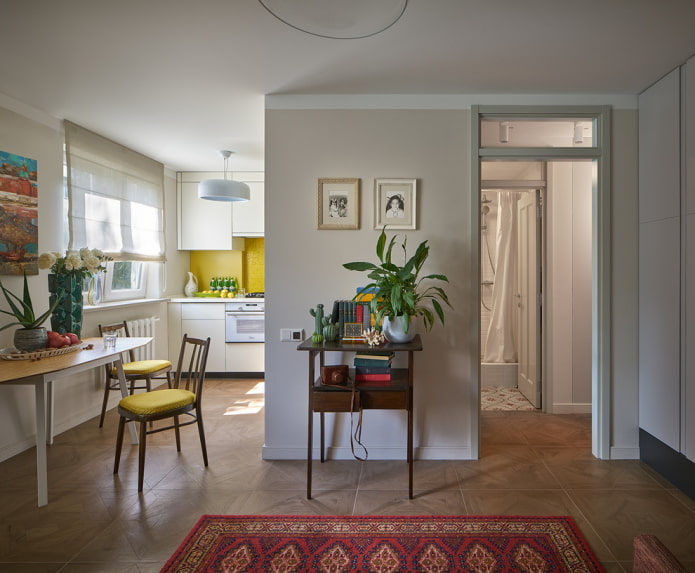 De un apartamento de dos habitaciones a un apartamento de dos habitaciones al estilo europeo