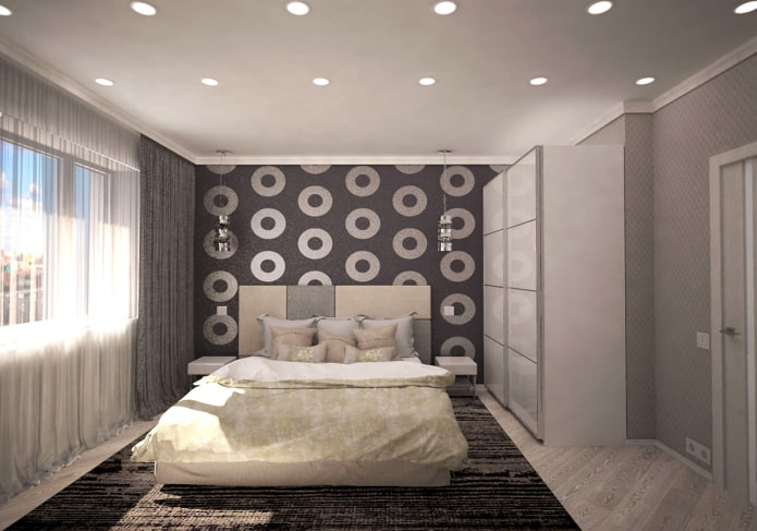 Dormitorio en un apartamento de 44 m²
