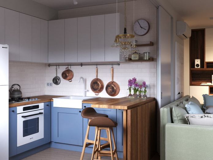 Cocina en un edificio de la época de Jruschov