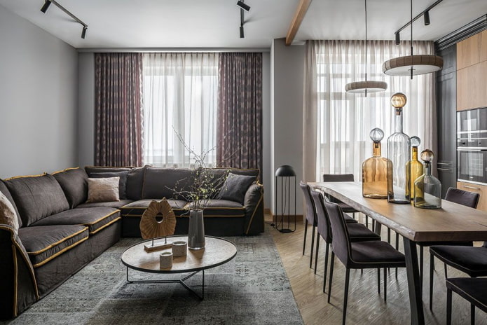 interior de un apartamento de dos habitaciones de 10 metros cuadrados