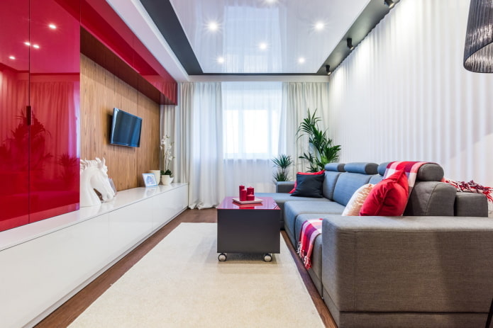 interior de un apartamento de 50 metros cuadrados en estilo moderno