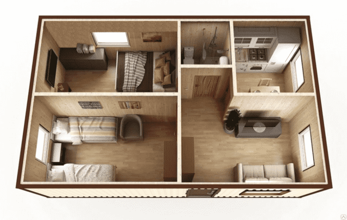 Apartamento de tres habitaciones