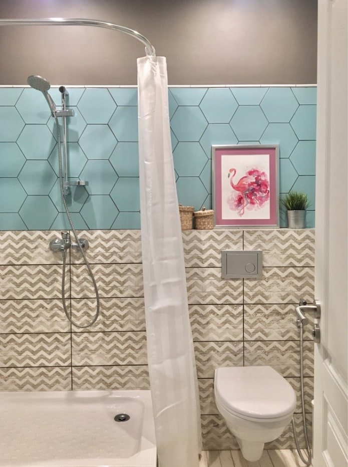 Diseño de baño en el interior de un estudio