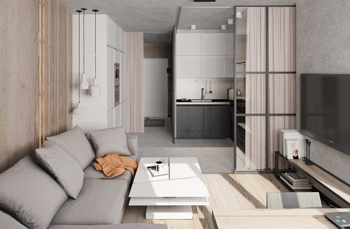 muebles en el interior de un estudio