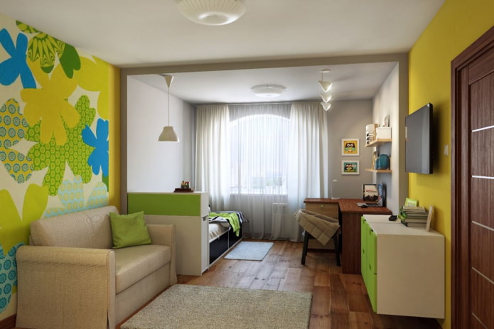 Habitación infantil en el interior de un estudio