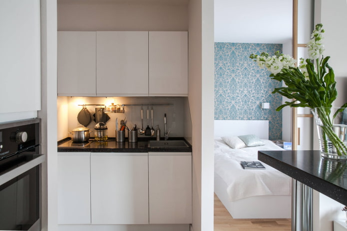 Cocina pequeña sin muebles