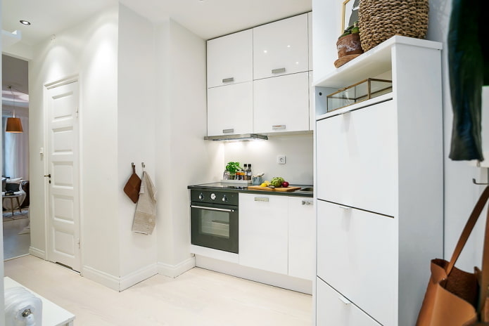 cocina en el interior de un estudio