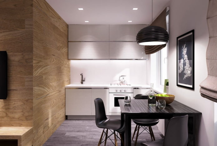 cocina en el interior de un estudio