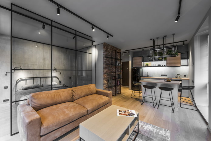 Interior de un apartamento tipo loft