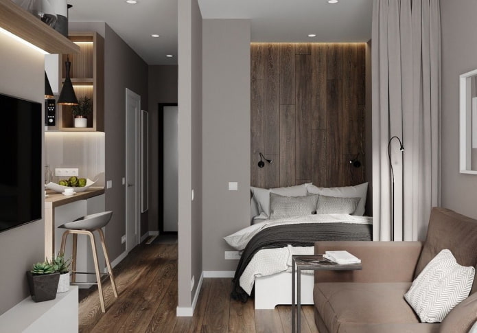 Lugar para dormir en el interior de un estudio