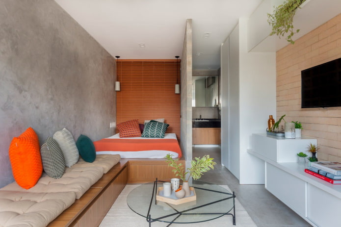muebles en el interior de un estudio