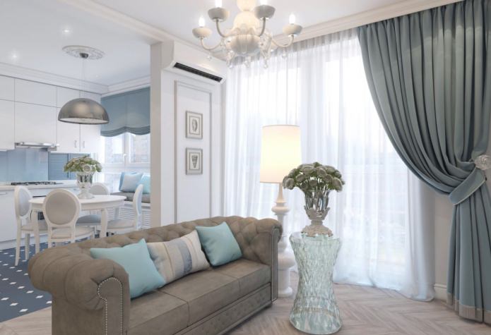 Proyecto de diseño de un apartamento en estilo neoclásico