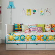 Interior de una habitación infantil pequeña: elección de color, estilo, decoración y muebles (70 fotos)-4