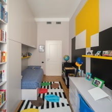 Interior de una habitación infantil pequeña Habitación: elegir color, estilo, acabado y muebles (70 fotos) - 21