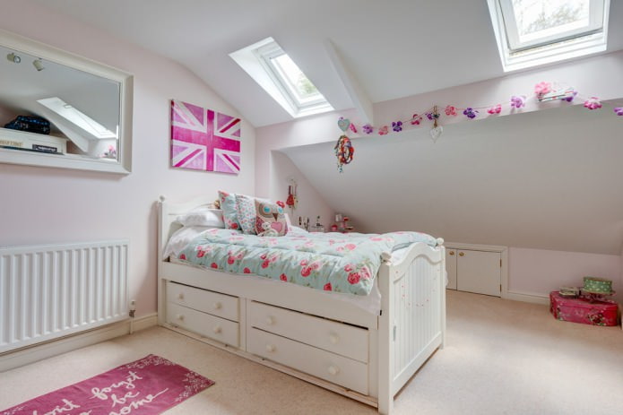 Decoración de habitación infantil para niña