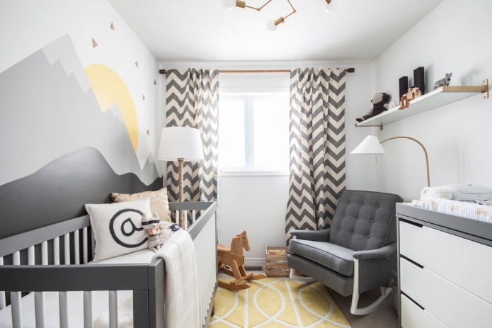 habitación pequeña para un recién nacido