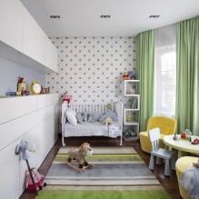 Interior de una habitación infantil pequeña: elección de color, estilo, decoración y muebles (70 fotos)-9