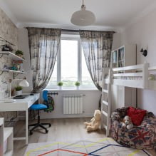 Interior de una habitación infantil pequeña: elección de color, estilo, decoración y muebles (70 fotos)-6