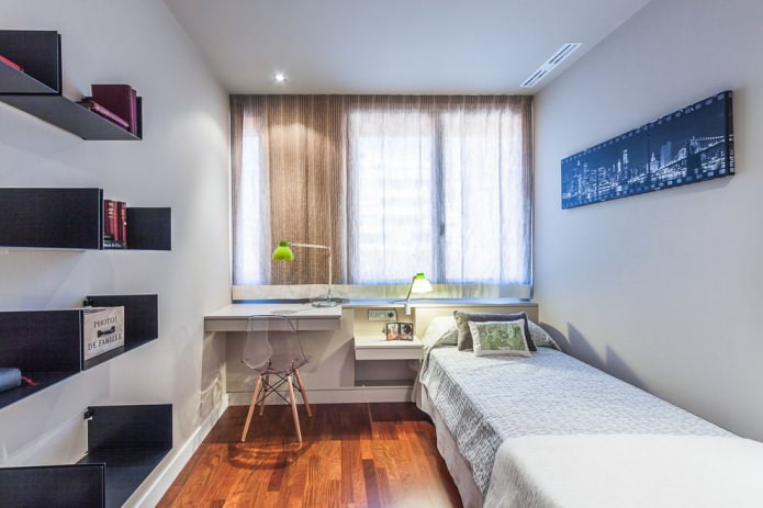 pintar las paredes de la habitación infantil para un adolescente