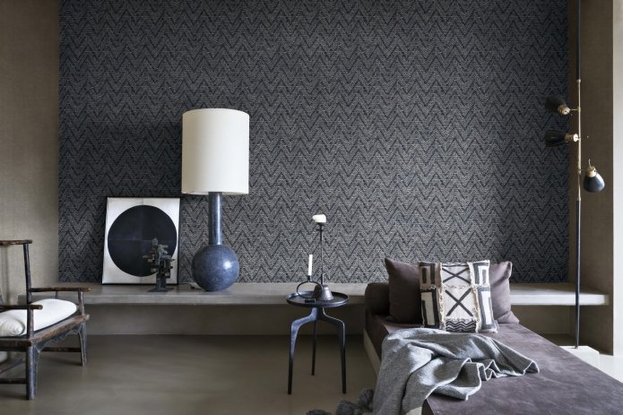 Papel pintado de tela para interiores