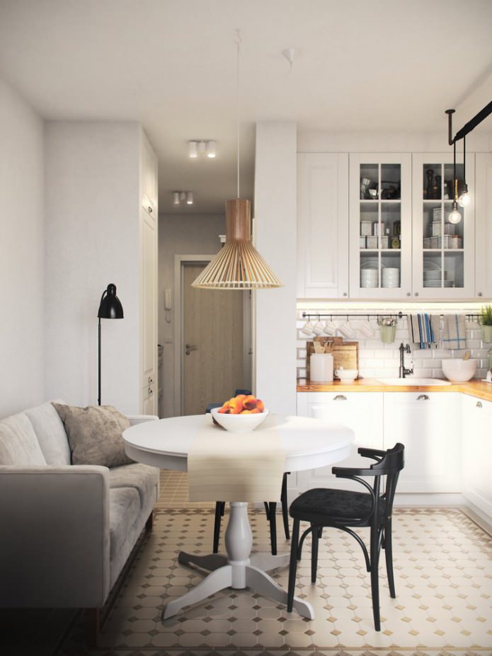cocina en un apartamento de una habitación