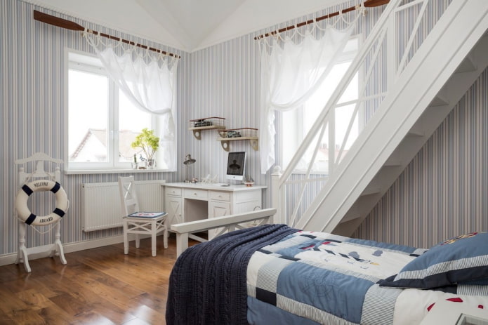 cortinas de estilo marinero