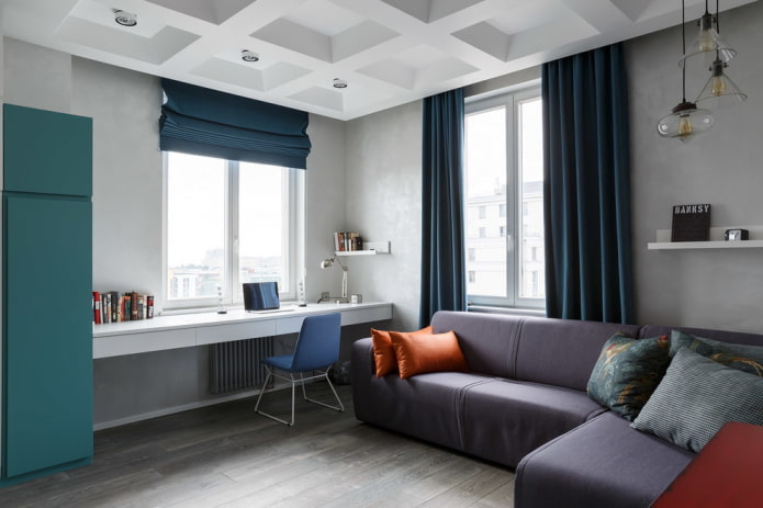 cortinas de estilo moderno