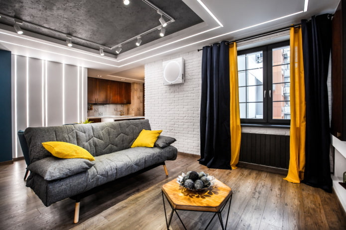 cortinas de estilo moderno