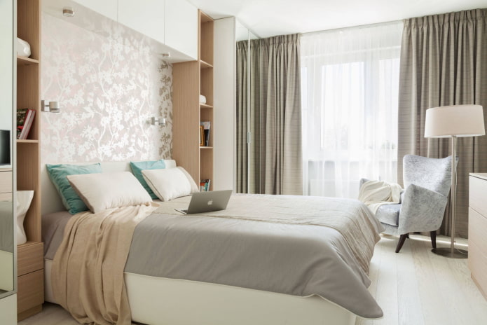 Dormitorio en tonos cálidos