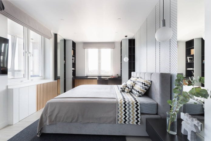 Dormitorio rectangular de 18 m²