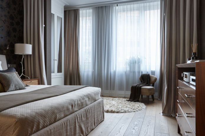 zonificación con cortinas