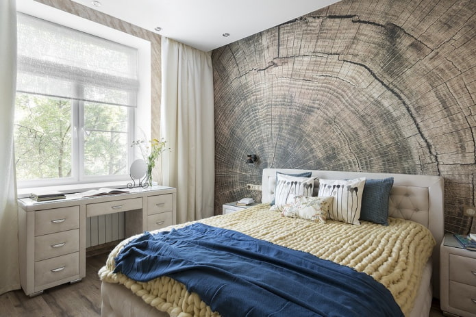 Dormitorio de 9 metros cuadrados de estilo moderno