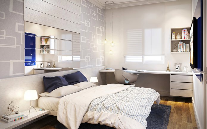 Interior de dormitorio para niña