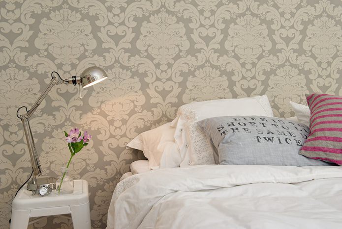 Papel pintado gris-beige