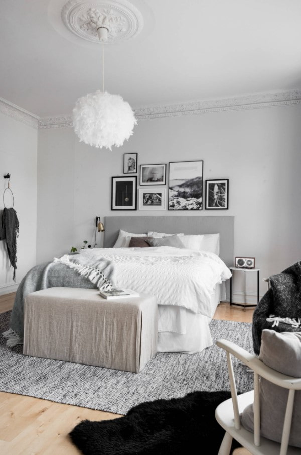 dormitorio de estilo escandinavo