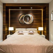 Diseño de paredes de dormitorio: selección de colores, opciones de acabado, 130 fotos del interior-12