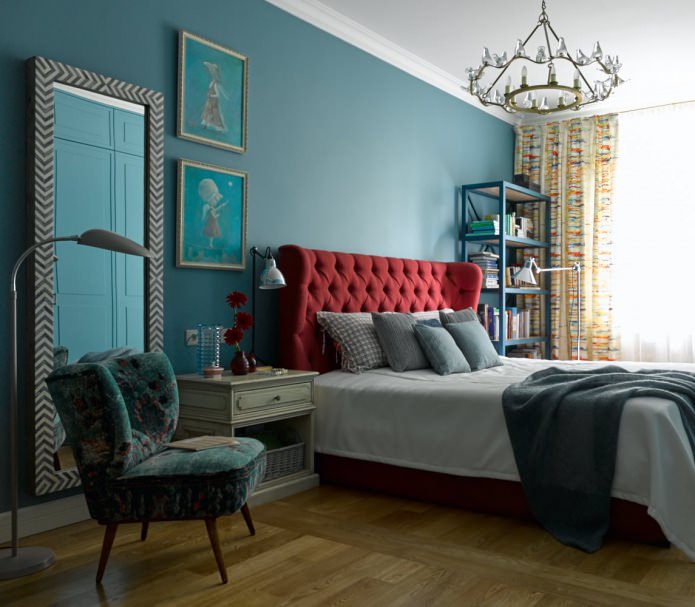 Pintar las paredes del dormitorio en azul