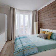 Diseño de la pared del dormitorio: elegir un color, opciones de acabado, 130 fotos en el interior-7