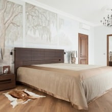 Diseño de paredes de dormitorio: selección de colores, opciones de acabado, 130 fotos del interior-10