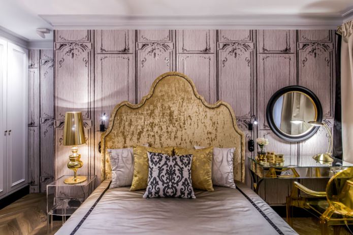 hermosa decoración de paredes en el dormitorio