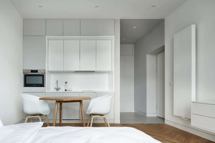 Minimalismo en un apartamento estudio