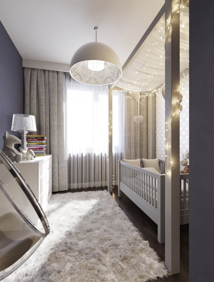 Cortinas en la habitación infantil