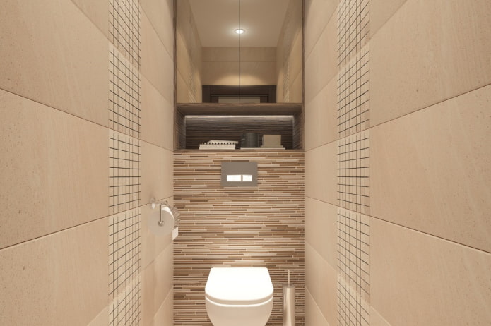 muebles en el baño de un apartamento de Jruschov