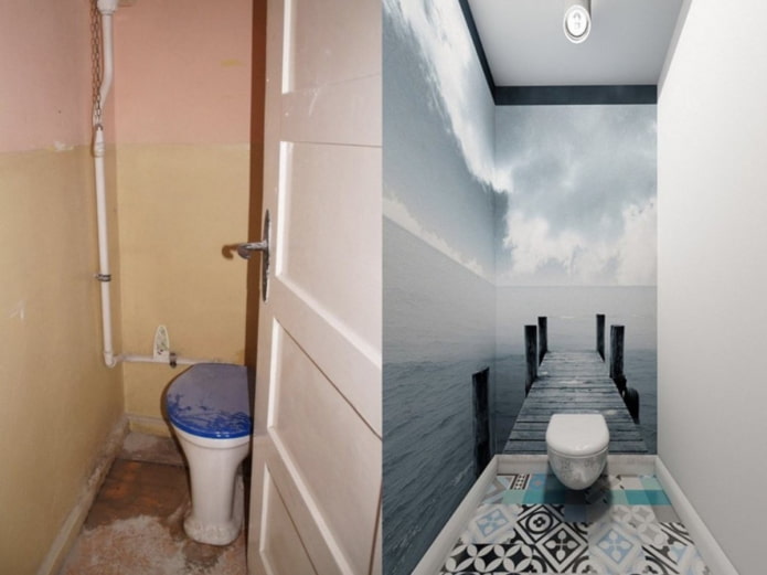 renovación de baño en un Khrushchevka