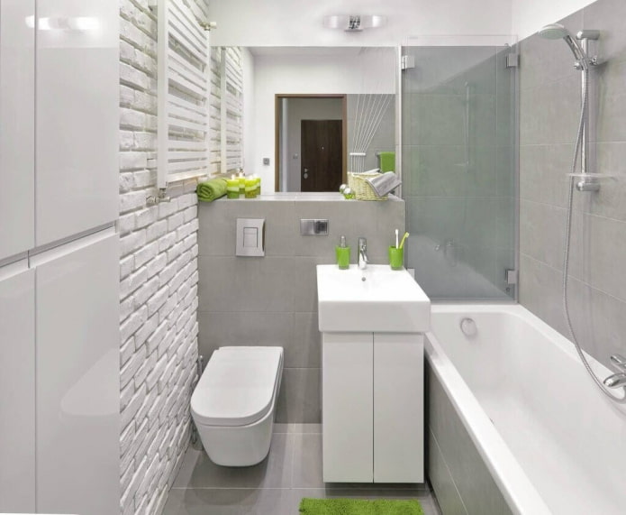 ejemplo de baño con acabado claro