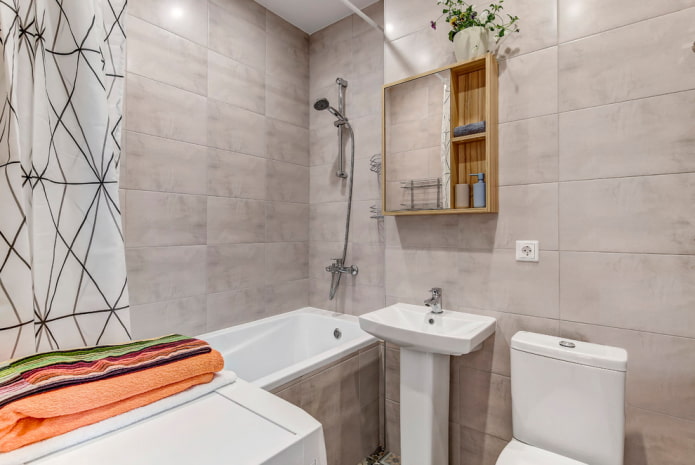 baño gris